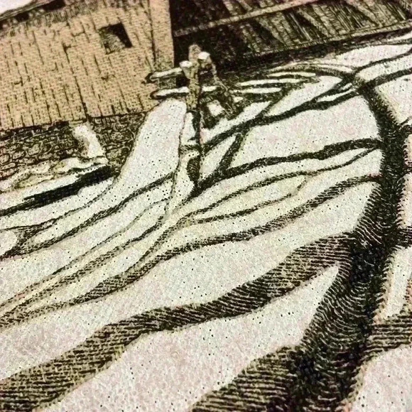 Vintage KayDee 100% pure linen handprints set of two - Picture 5 of 9